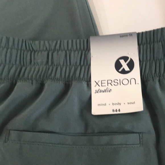 Xersion Balsam Green Stretch Waist workout Pants - Picture 5 of 5